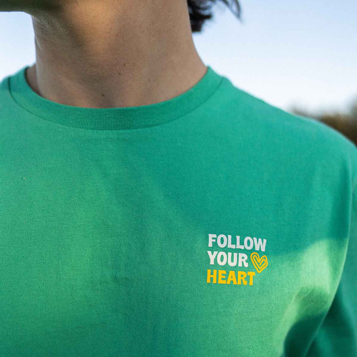 T-shirt Regular Fit Organic Cotton | Aloe Vera Follow Your Heart - Image 6