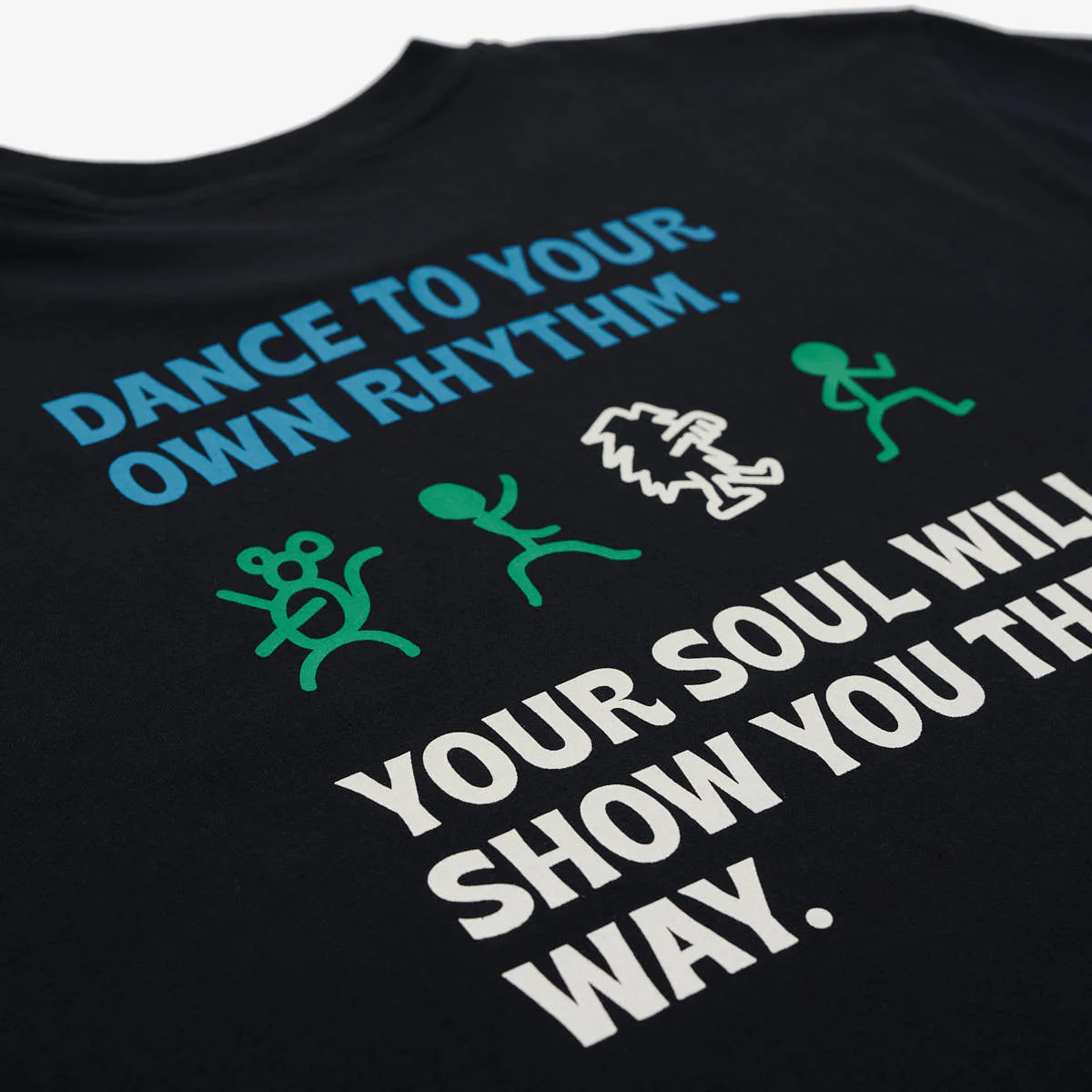 T-shirt Regular Fit Organic Cotton | Black Dance Your Own Rhythm - Image 5