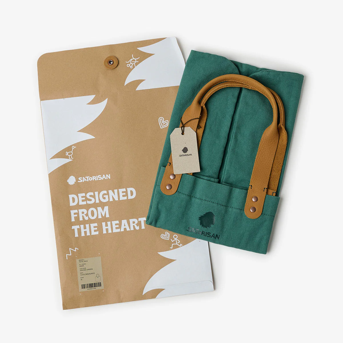 Tote Bag Gaia | Diving Green - Image 5