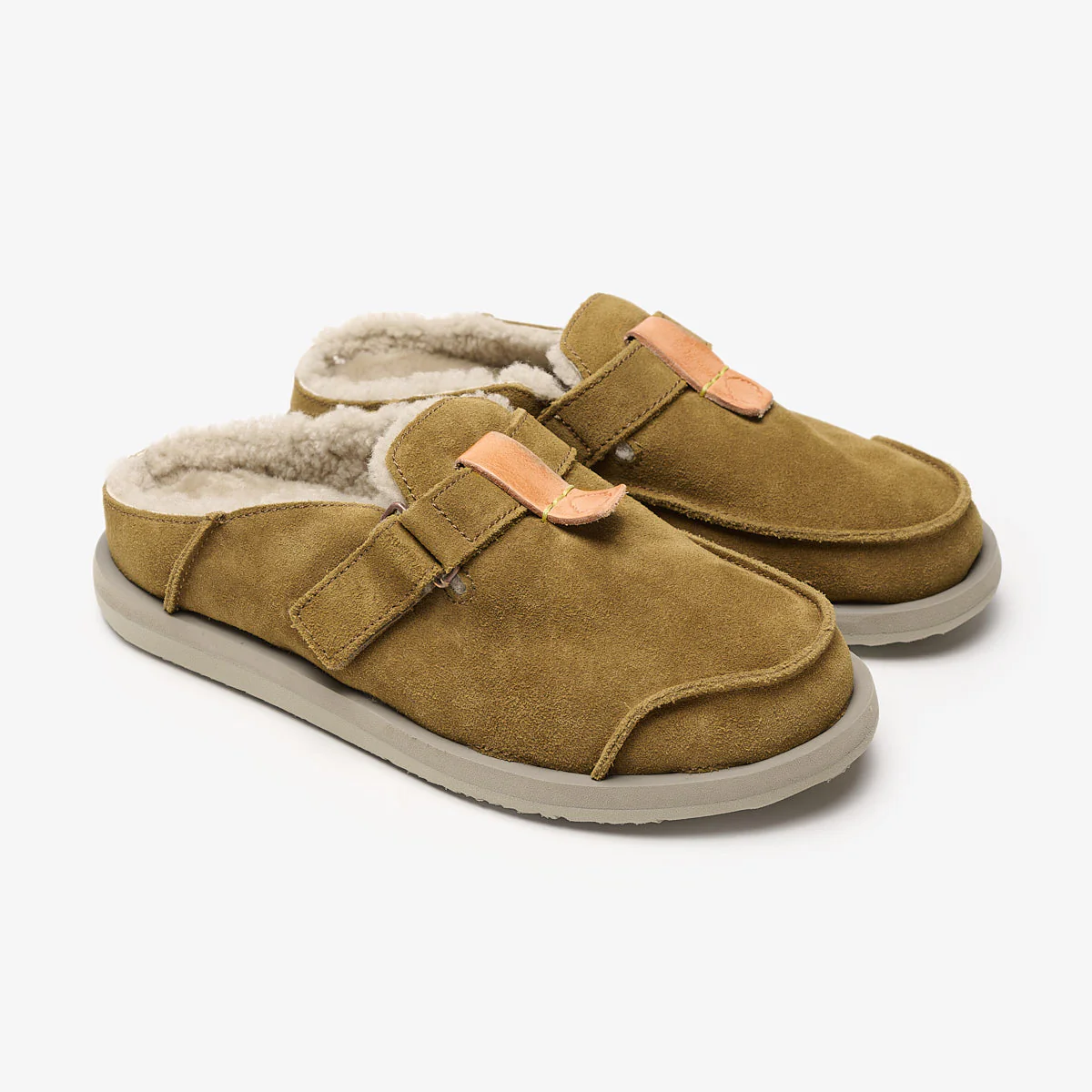 Uwabaki Clog Strap Suede | Mid Brown - Image 3