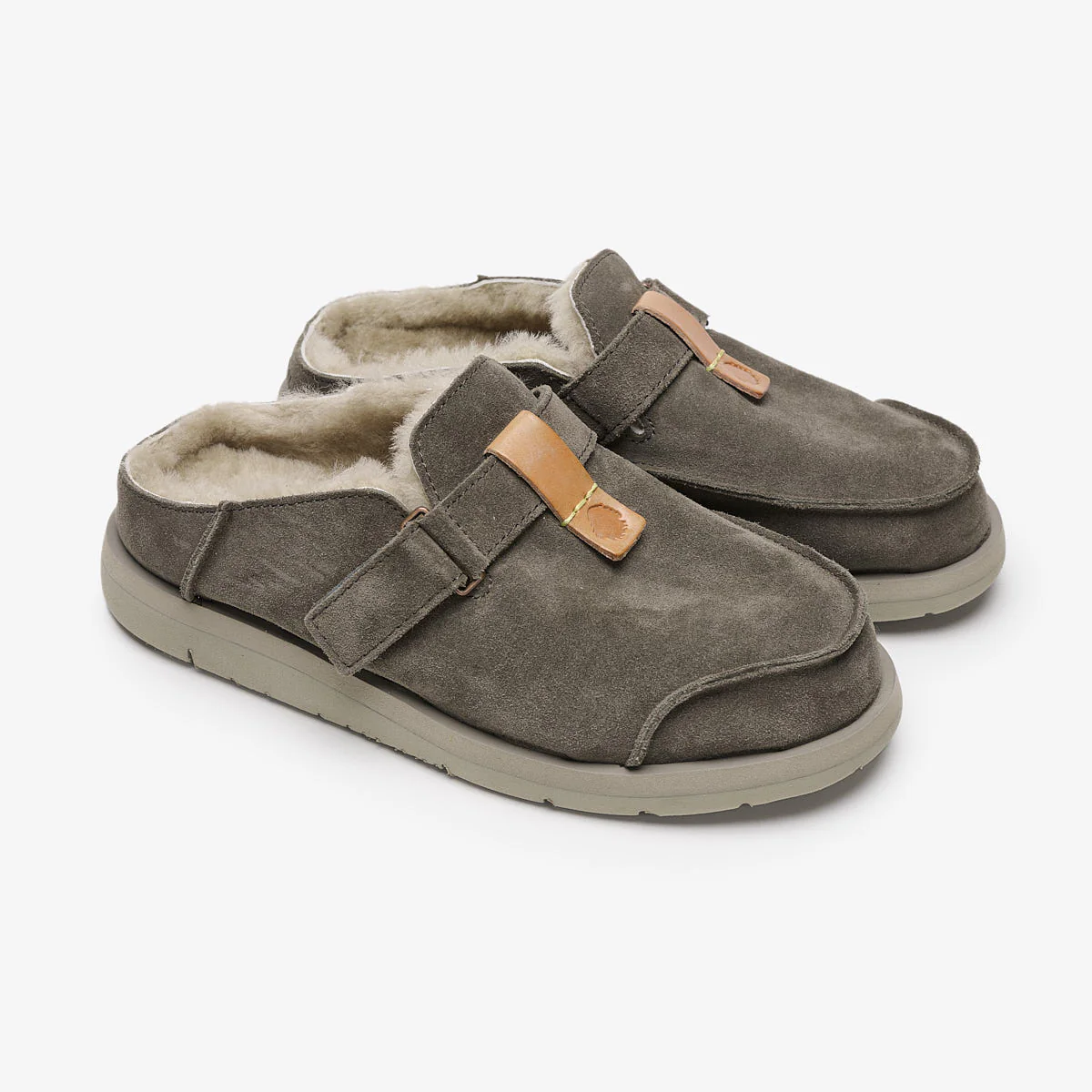 Uwabaki Clog Suede | Deep Khaki - Image 3